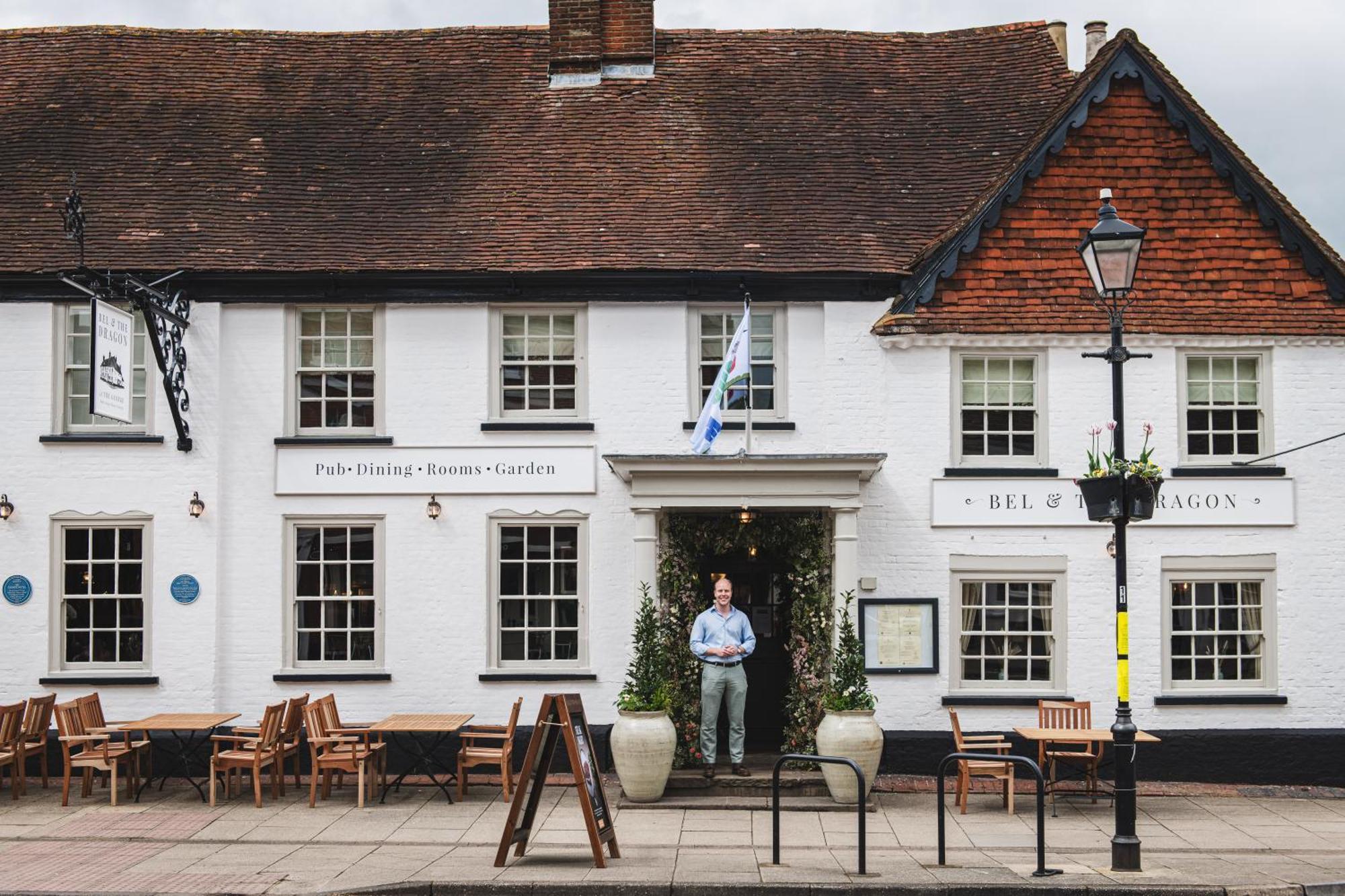 Hotel Bel And The Dragon-Odiham Exterior foto